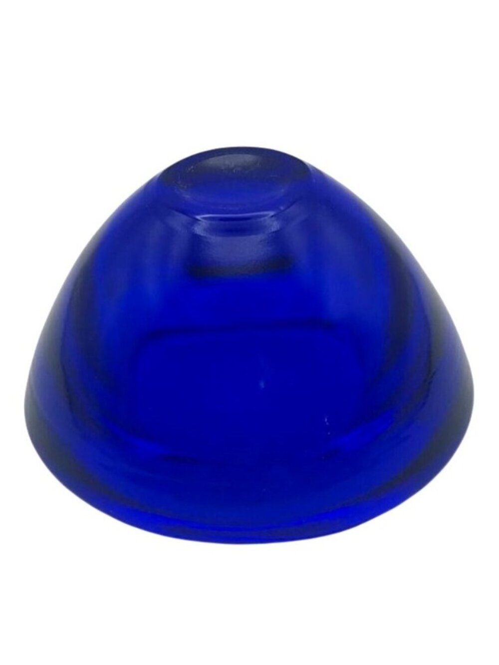 Vintage Kosta Boda Atoll Cobalt Blue Art Glass Candle Holder Anna Ehrner Sweden - Picture 4 of 8